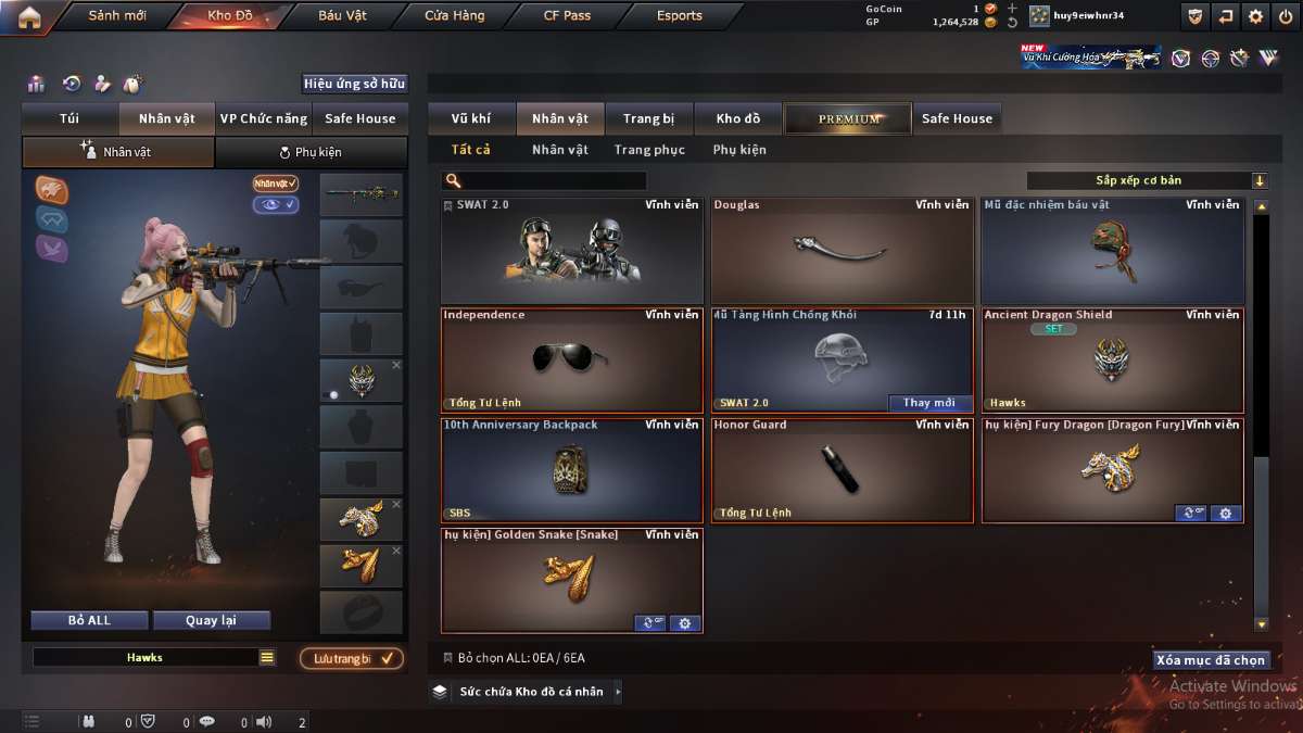 shop acc cf uy tin gia re